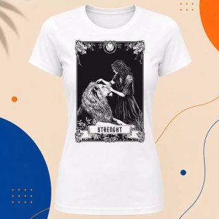 Dámské tričko - Strenght - Síla - Tarot - Velká Arkána